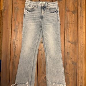 Stylish Light Blue Flare Jeans